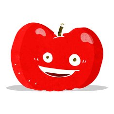 Cartoon Apple N74