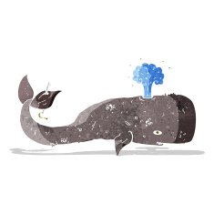 Cartoon Whale N57