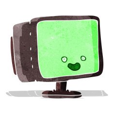 Cartoon Computer Screen N15