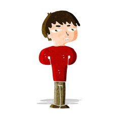 cartoon antisocial boy N3