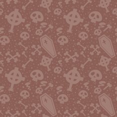Creepy cartoon Halloween seamless texture N4