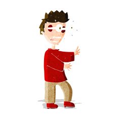 cartoon terrified boy N3