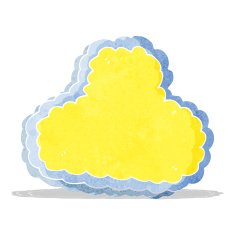 cartoon decorative cloud N7