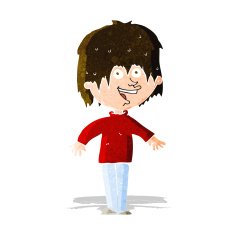 cartoon excited man N47