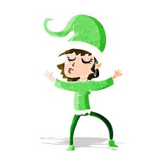 santa's helper cartoon N10