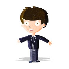 cartoon happy boy N76