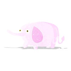 cartoon funny little elephant N2