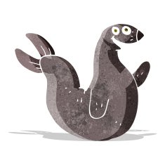 cartoon happy seal N5