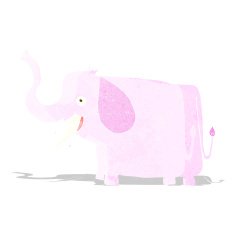 cartoon happy elephant N5
