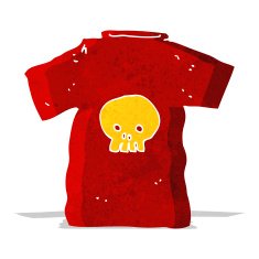 cartoon skull tee N8
