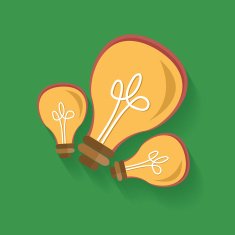 Ideas symbol clean vector