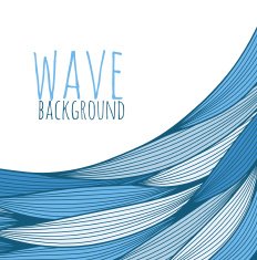 background with hand drawn waves