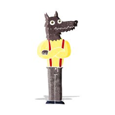 cartoon funny werewolf N5