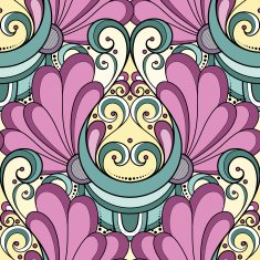 Seamless Ornate Pattern (Vector) Hand Drawn Texture N41