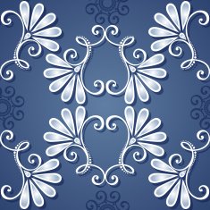 Seamless Floral Pattern (Vector) Hand Drawn Texture N59