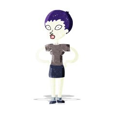 cartoon halloween girl N5