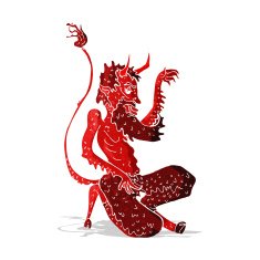 cartoon traditional devil N2