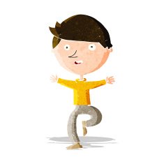 cartoon excited man N48
