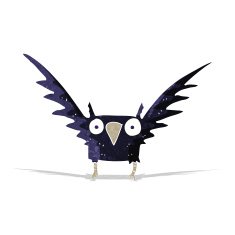 cartoon spooky bird N2