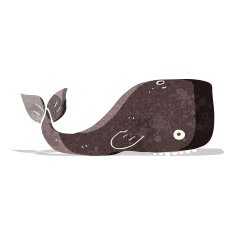 Cartoon Whale N59