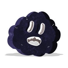 cartoon spooky cloud N3