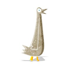 funny cartoon bird N69