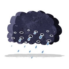 Cartoon Rain Cloud N27