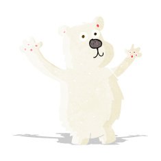 cartoon funny polar bear N2