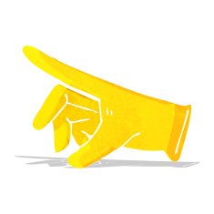 cartoon rubber glove N8