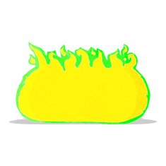cartoon green fire border N2