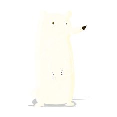 funny cartoon polar bear N9