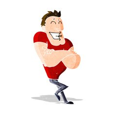 cartoon muscle guy N3