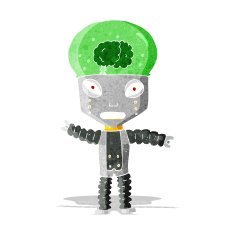 cartoon future robot N3