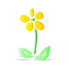 cartoon flower N189