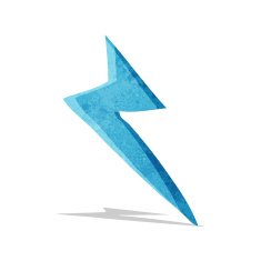 cartoon lightning bolt symbol N9