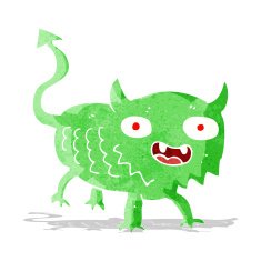 cartoon little demon N10