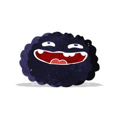 happy cartoon cloud N15