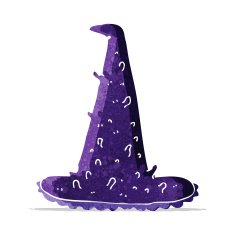 cartoon spooky witch hat N6