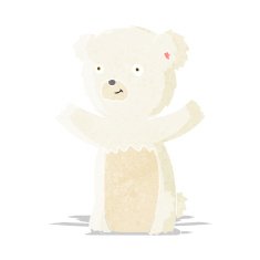 Cartoon Polar Bear Cub N13