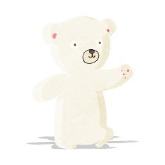 Cartoon Polar Bear Cub N14