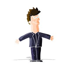 cartoon happy man N147