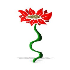 cartoon flower N192