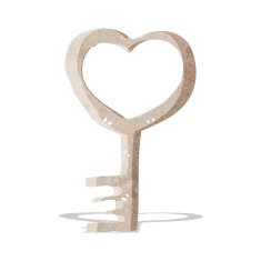 cartoon heart shaped key N5