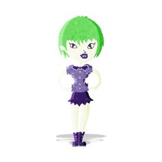 cartoon pretty vampire girl N9
