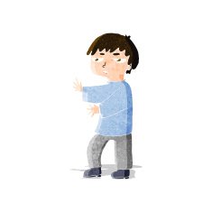 cartoon man gesturing N10