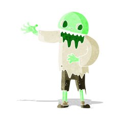 cartoon spooky zombie N3