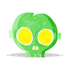 cartoon halloween skull mask N3