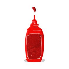 Cartoon Ketchup Bottle N15