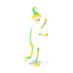 cartoon skinny santa N3