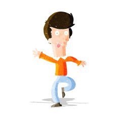 Cartoon Man Dancing N6